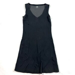 Horny Toad Tank Flexcel Shirt Dress Black Sleeveless